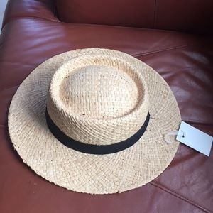 Forever 21 Straw Hat with Black Band